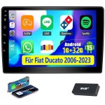 Autoradio android 15 avec dab + pour fiat ducato (2006 - 2023) - gps, wi - fi, bluetooth, rds - 1 + 32g ...