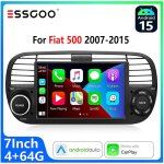 Autoradio android 15 pour fiat 500 (2007?2015) �cran tactile 7 pouces carplay sans fil et android auto ...