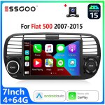 Autoradio android 15 pour fiat 500 (2007?2015) �cran tactile 7 pouces carplay sans fil et android auto ...