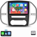 Autoradio android 15 gps rds carplay pour mercedes benz vito 3 w447 2014 - 2020 4 + 64g