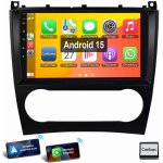 Autoradio android 15 gps wifi fm pour mercedes benz classe c w203 w209 (2005 - 2009) 1 + 32g