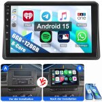 Autoradio android 8 c?urs carplay 6 + 128g pour renault master opel movano b nissan nv400 6 + 128g