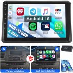 Autoradio android 8 c?urs carplay 6 + 128g pour renault master opel movano b nissan nv400 6 + 128g dab ...