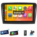 Autoradio android apple carplay gps wifi pour skoda superb ii 2008 - 2015 4 + 64g dab cam