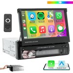 Autoradio android carplay 7  1din usb am fm bluetooth cran tactile tf entre auxiliaire