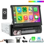 Autoradio android carplay 7  1din usb am fm bluetooth cran tactile tf entre auxiliaire - mic 12cam