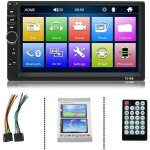 Autoradio bluetooth double din avec écran hd de 7 pouces, lecteur multimédia mp5 stéréo de voiture Autoradio bluetooth double din avec écran hd de 7 pouces, lecteur multimédia mp5 stéréo de voiture