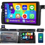 Autoradio dab + (en option) android 15 apple carplay pour bmw s�rie 3 e46 m3 rover 75 mgzt gps navi rds ...