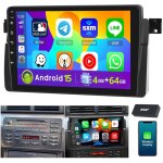 Autoradio dab + (en option) android 15 apple carplay pour bmw s�rie 3 e46 m3 rover 75 mgzt gps navi rds ...
