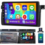 Autoradio dab + (en option) android 15 apple carplay pour bmw s�rie 3 e46 m3 rover 75 mgzt gps navi rds ...