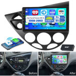 Autoradio dab + (en option) android 15 pour ford focus 1998 - 2005 gps navi wifi fm bt carplay - 2 + ...