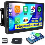 Autoradio dab + (en option) pour jeep wrangler 3 jk 2007 - 2016, �cran 10, 1 pouces, android 15. 0, rds, ...