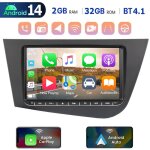 Autoradio dab + pour seat leon 1p1 (2005 - 2012) android 14. 0, compatible carplay, gps, wi - fi et rds ...