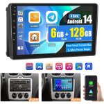 Autoradio gps android 14 9  dab + 6 + 128 go pour ford transit, bus, s - max, focus, kuga, 4g, navigation ...