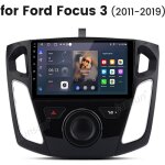 Autoradio hexinex pour ford focus 2011 - 2019 android 14 carplay 2 + 64gb