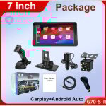 Autoradio portable sans fil carplay, écran tactile hd 7 pouces avec apple carplay et android auto, caméra ... Autoradio portable sans fil carplay, écran tactile hd 7 pouces avec apple carplay et android auto, caméra ...