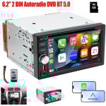 Autoradio stro 2 din, lecteur cd / dvd, carplay, android auto, bluetooth, usb, bt, aux - 64g