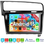 Autoradio pour vw golf vii mk7 2013 - 2017 10  apple carplay android 15 bluetooth eq usb gps navi wifi ...