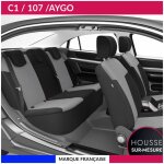 Housses de sige sur mesure pour c1 / 107 / aygo (06 / 2005  04 / 2014) housse voiture / auto d'intrieur ...