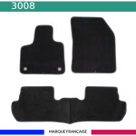 Tapis de voiture - sur mesure pour 3008 (dès 12 / 2020) - 3 pièces - tapis de sol antidérapant pour automobile ... Tapis de voiture - sur mesure pour 3008 (dès 12 / 2020) - 3 pièces - tapis de sol antidérapant pour automobile ...