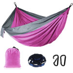 Autrucker hamac portable de 270 x 140 cm, accessoires inclus, supportant une charge maximale de 300 kg, ...