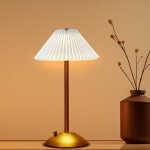 Autrucker lampe de table led sans fil, lampe de chevet tactile moderne � intensit� variable pour chambre, ...