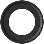 Auvent en acier 'bois' en acier aluminise' noir pour usage inte'rieur nero 13 cm