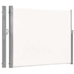 Auvent lateral pliant store enrouleur paravent pour jardin terrasse beige Auvent lateral pliant store enrouleur paravent pour jardin terrasse beige