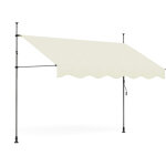 Auvent r�tractable manuel sans per�age 300x180cm - hauteur et inclinaison r�glable - store banne avec ...