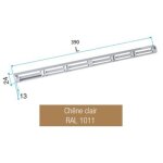 Auvent standard pour entre d'air - chne clair - 11011274 aldes - 11011274