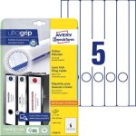 Avery - zweckform etiquette pour classeur l4758 - 10 38 x 297 mm papier blanc fixation permanente 50 ...