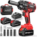Avhrit 1000 n. m cl  chocs sans fil brushless avec 8000 mah batterie, 1 / 2  boulonneuse  choc lectrique ...