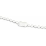 Mini connexion pour chainette  boule recoupe - lot de 4 - blanche