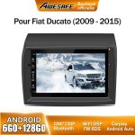 Awesafe 4g autoradio android 13 pour fiat ducato peugeot boxer citron jumper 6go + 128go 7'' cran tactile ...