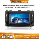 Awesafe 4g autoradio android 13 pour mercedes - benz vito viano sprinter w639 / classe b w245 6go + 128go ...