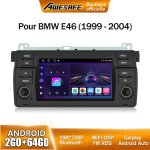 Awesafe autoradio android 13 pour bmw e46 rover 75 mg zt 2go + 64go avec 7'' �cran tactile gps carplay ...