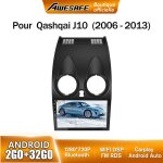 Awesafe autoradio android 13 pour nissan qashqai j10 (2006 - 2013) 2go + 32go 9'' �cran tactile carplay ...