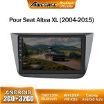 Awesafe autoradio android 13 pour seat altea xl (2004 - 2015) toledo (2004 - 2009) 2go + 32go 9'' �cran ...
