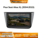 Awesafe autoradio android 13 pour seat altea xl (2004 - 2015) toledo (2004 - 2009) 6go + 128go 9'' �cran ...