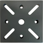 Axi adaptateur pour pied de parasol en acier, noir socle, base pour jardin / terrasse convient aux parasols ...