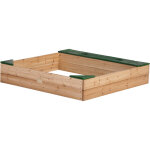 Amy bac à sable enfant - 115 x 115 cm bac à sable pour enfants en bois avec banc, bâche & rangements ... Amy bac à sable enfant - 115 x 115 cm bac à sable pour enfants en bois avec banc, bâche & rangements ...