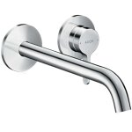 Axor - one - mitigeur de lavabo encastrable, installation � 2 trous, chrome 48120000