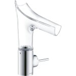 Hansgrohe - axor starck v 140 mitigeur lavabo 12112000, chromé, bec verre, joystick Hansgrohe - axor starck v 140 mitigeur lavabo 12112000, chromé, bec verre, joystick