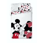 Parure de lit simple - mickey et minnie - 140 cm x 200 cm Parure de lit simple - mickey et minnie - 140 cm x 200 cm