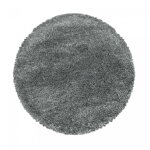 Ayyildiz tapis � poils longs shaggy - ultra doux et moelleux - chambre � coucher - gris - 120x120 cm