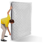 Housse de matelas en plastique 130x230cm ? �paisseur 400 ? respirante et imperm�able pour protection ...