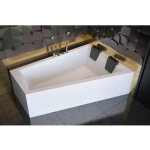Baignoire d'angle droit intima duo en 170 ou 180 cm - 180cm Baignoire d'angle droit intima duo en 170 ou 180 cm - 180cm