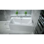Azura home design - baignoire angle droit zianigi avec tablier - 170cm