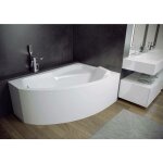 Azura home design - baignoire d'angle droite rima 130 / 140 / 150 / 160 / 170 cm avec tablier - 150cm ...