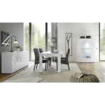 Salle  manger complte luther 3 lments en blanc